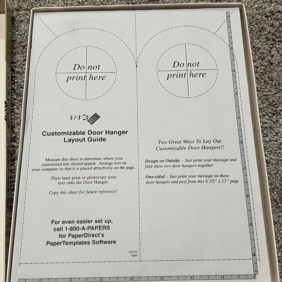 PaperDirect Clear Vellum Doorhanger 2UP 50 Ct 40# 8.5x11 Preprinted Communicatio - Picture 3 of 4